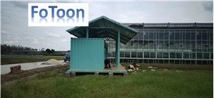 Banheiro pré-fabricado com bloco de ablução para contêiner de transporte de 40 pés